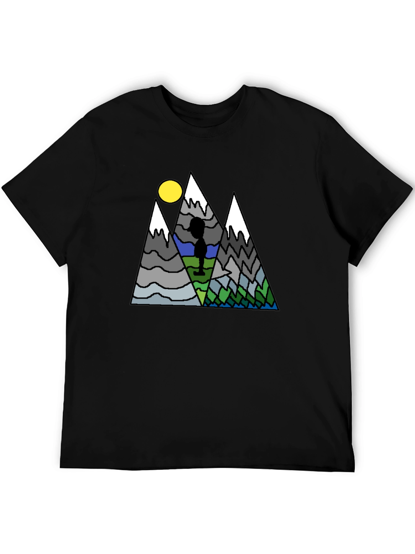 Mountain Scene Graphic T-Shirt