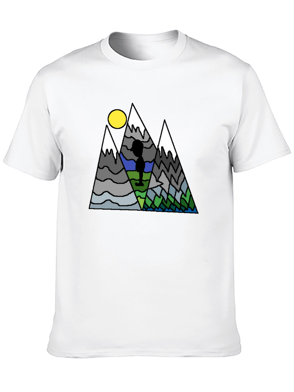 Mountain Scene Graphic T-Shirt