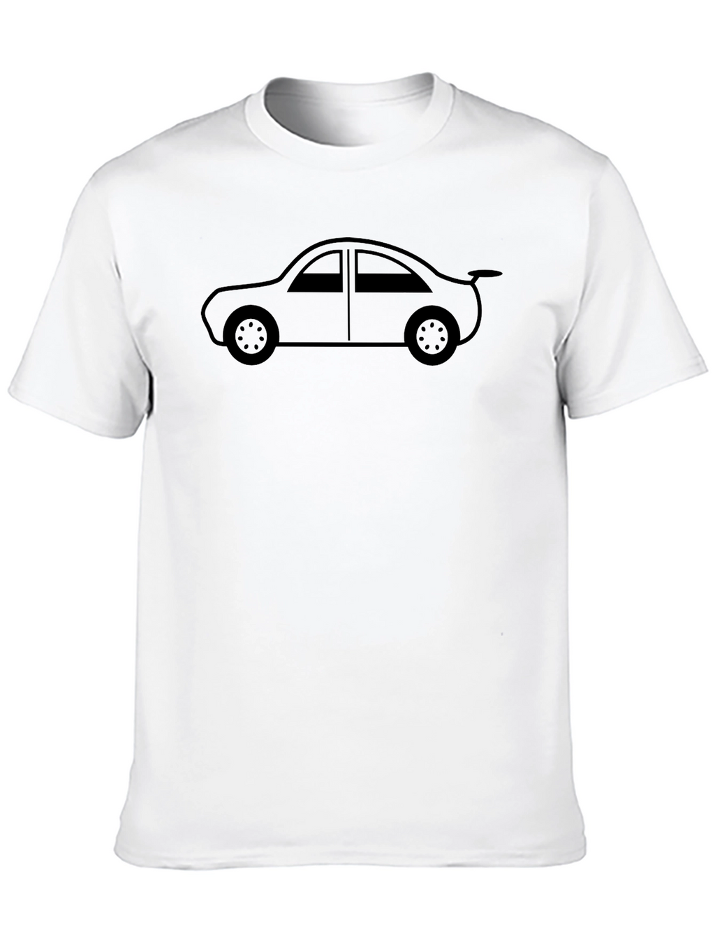 Car Graphic Tee - Black Cotton