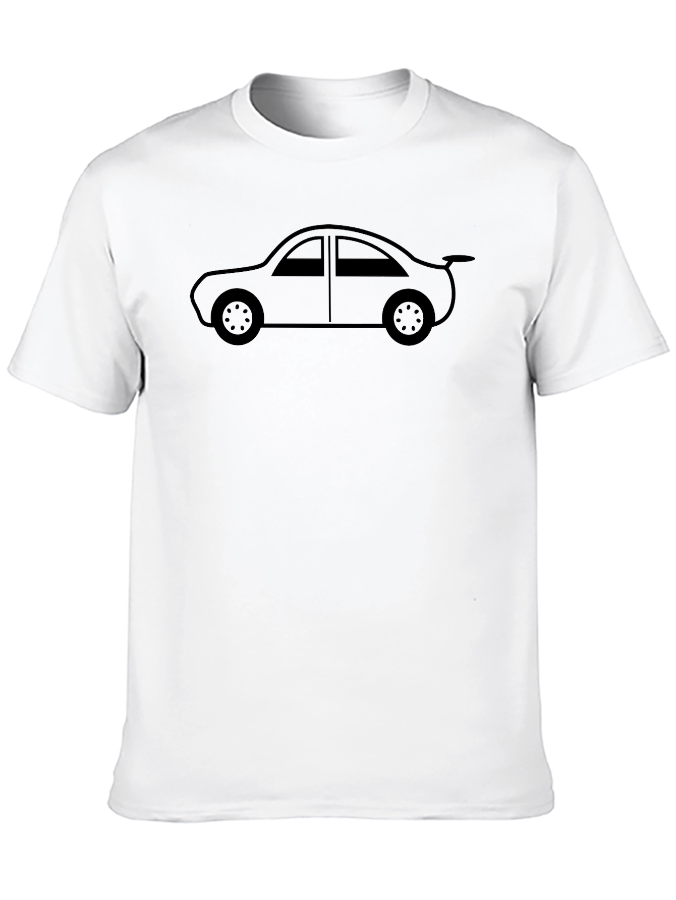 Car Graphic Tee - Black Cotton