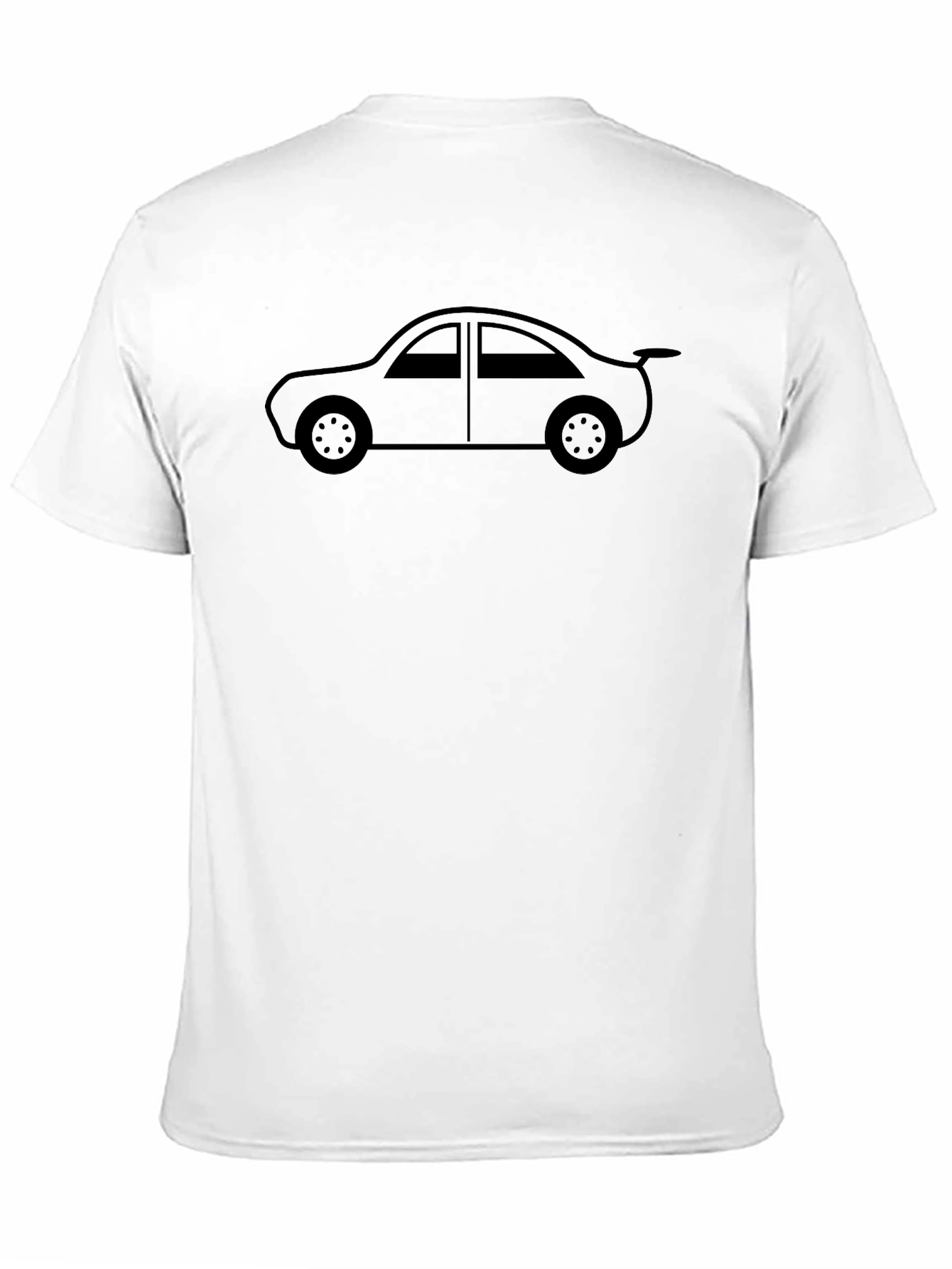 Car Graphic Tee - Black Cotton