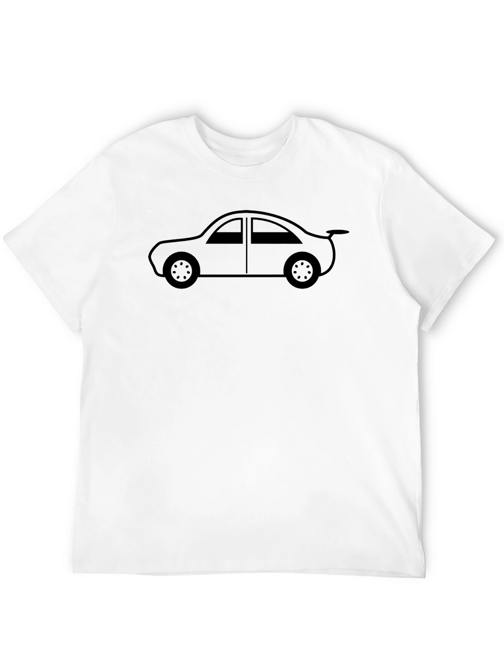 Car Graphic Tee - Black Cotton