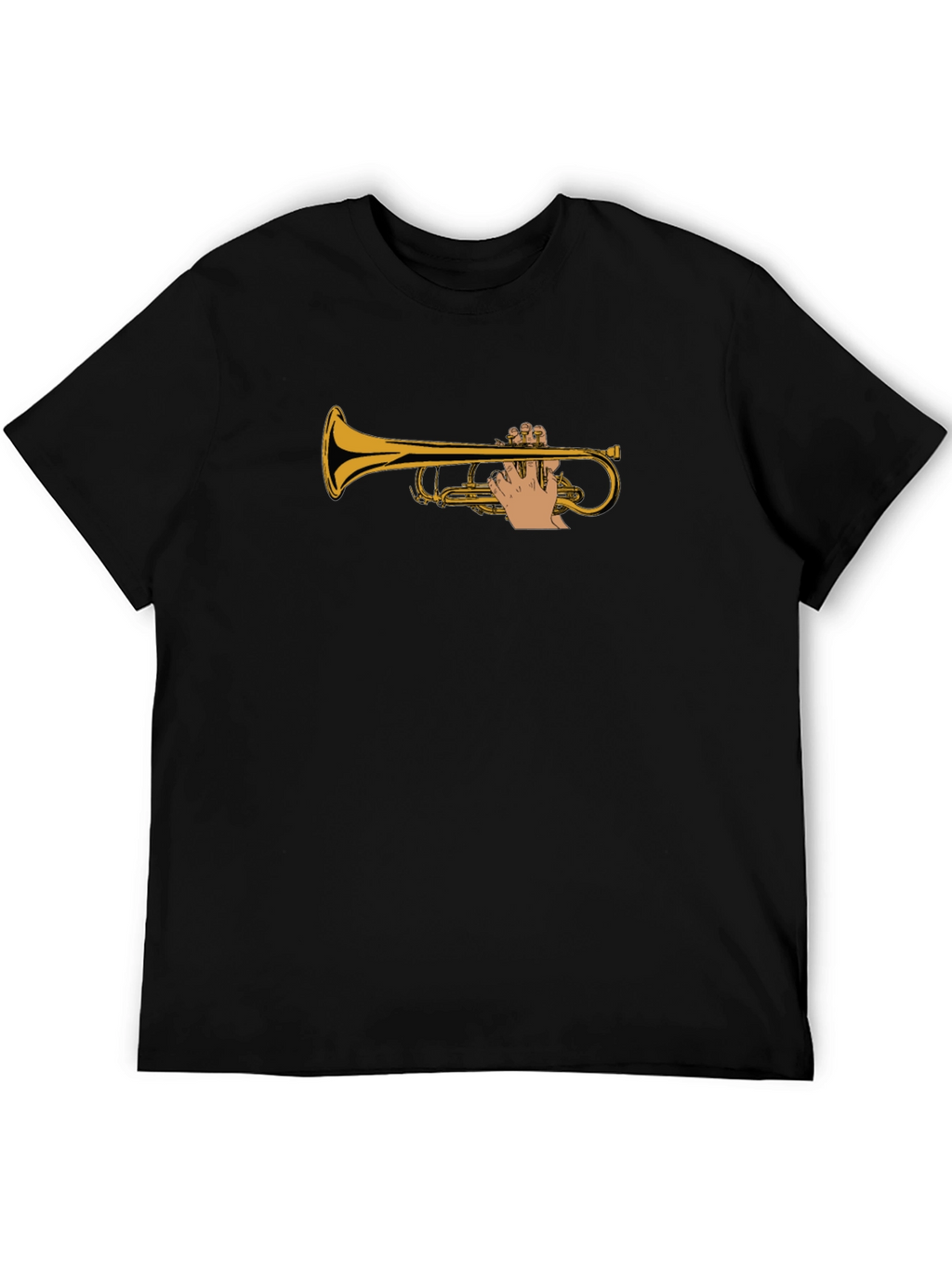 Trumpet Player Black T-Shirt