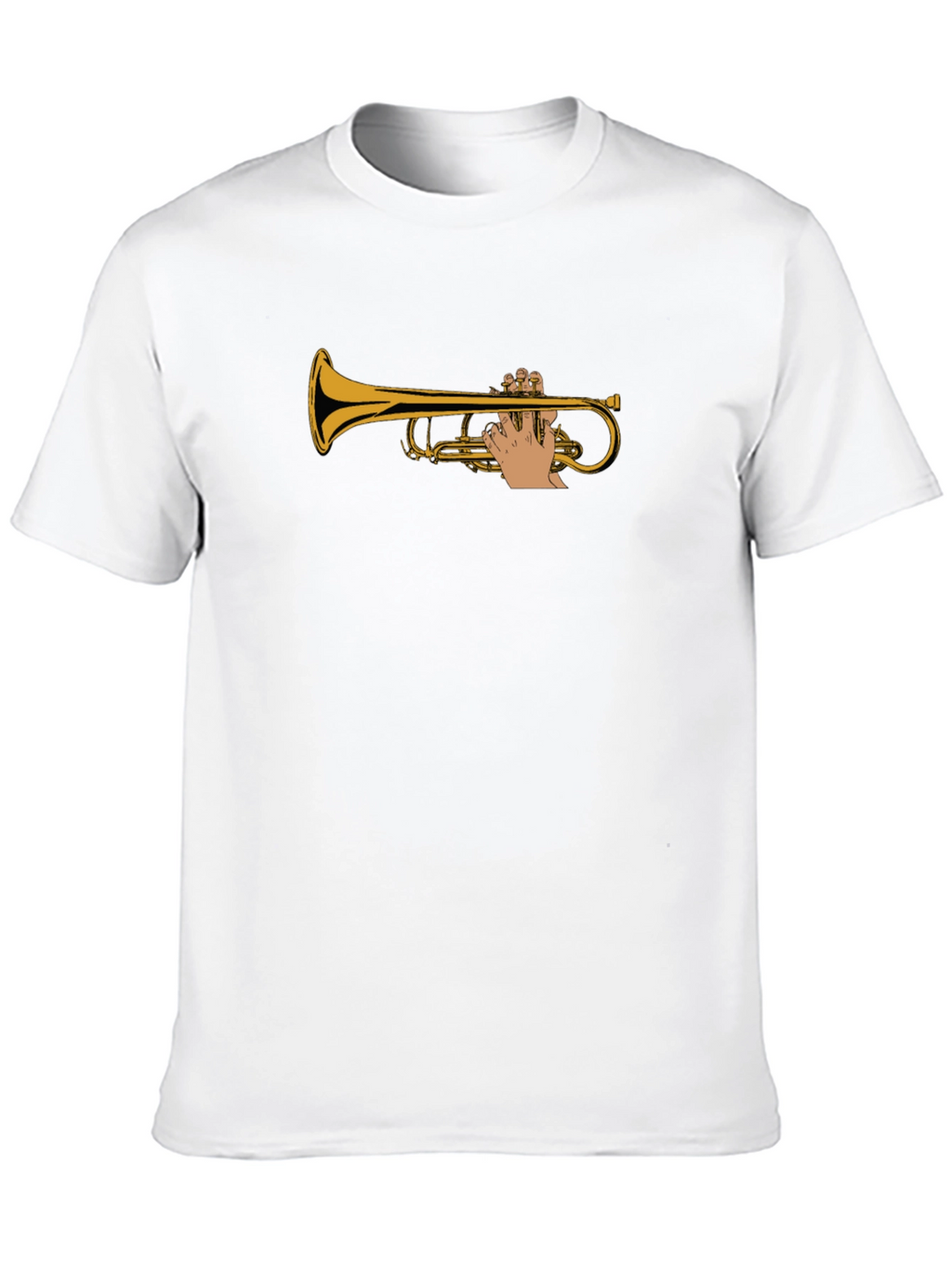 Trumpet Player Black T-Shirt