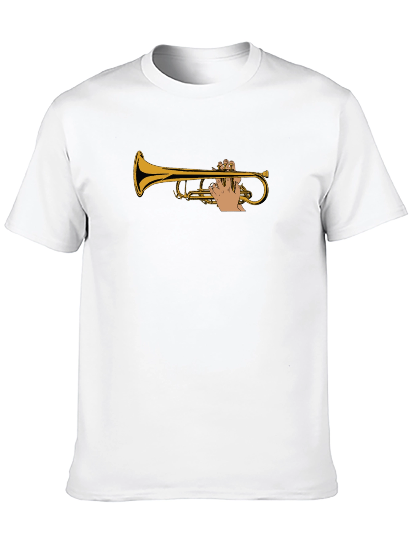 Trumpet Player Black T-Shirt