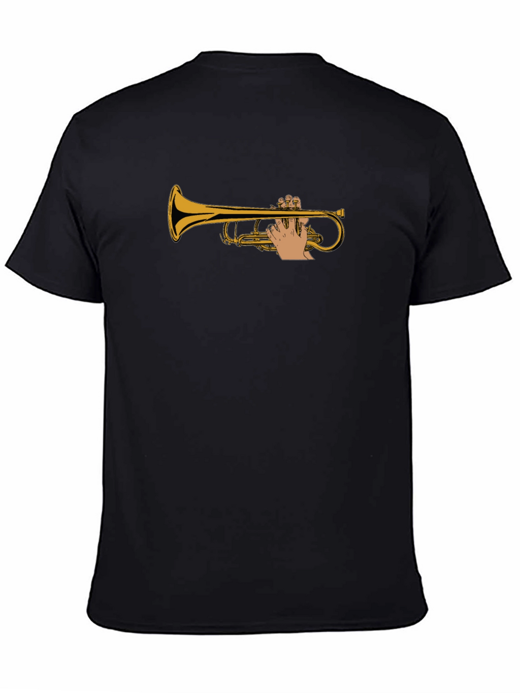 Trumpet Player Black T-Shirt