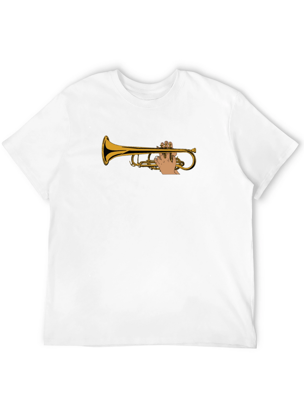 Trumpet Player Black T-Shirt