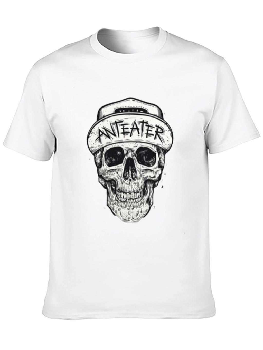 Anteater Skull Graphic Black T-Shirt