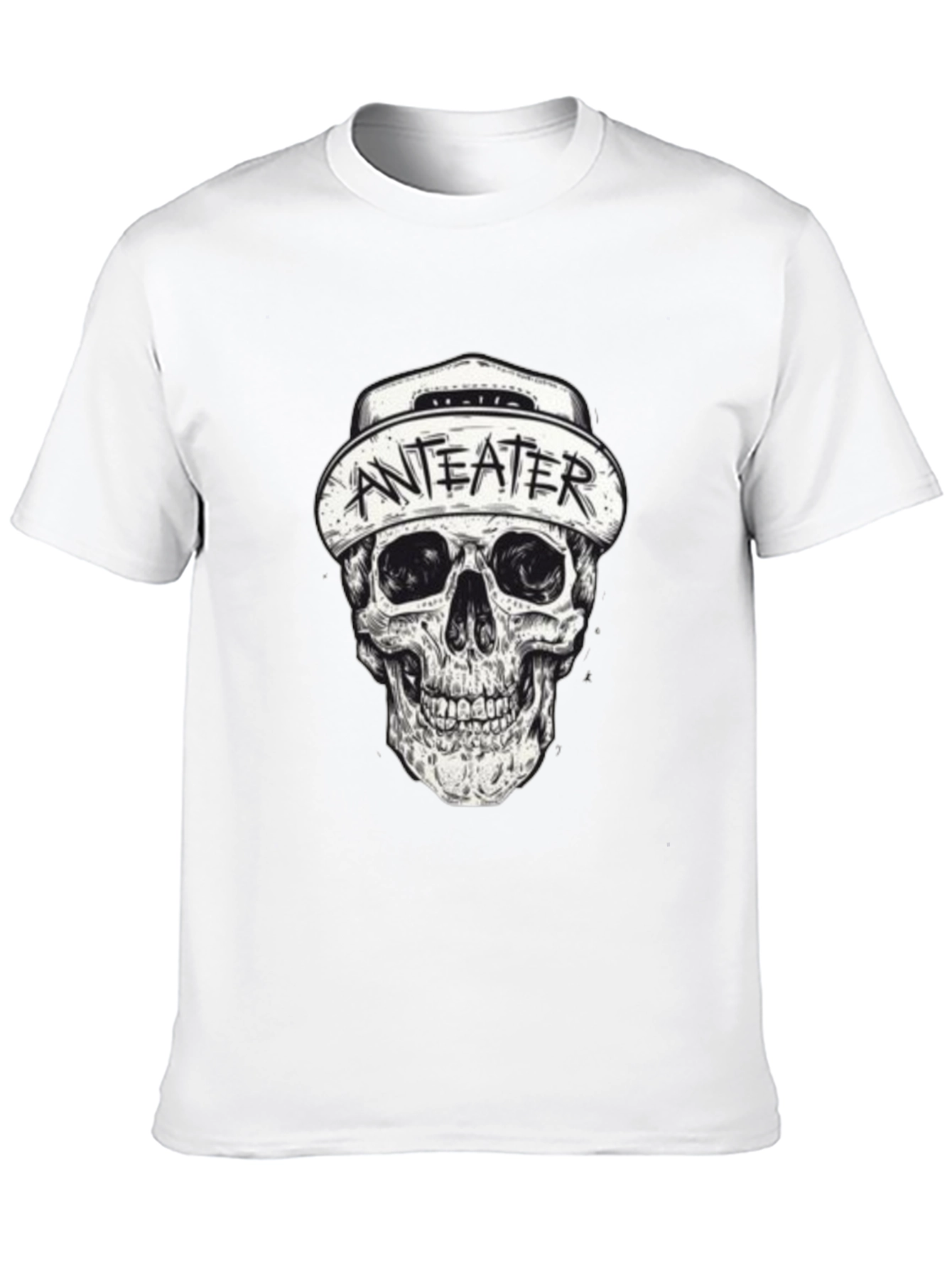 Anteater Skull Graphic Black T-Shirt