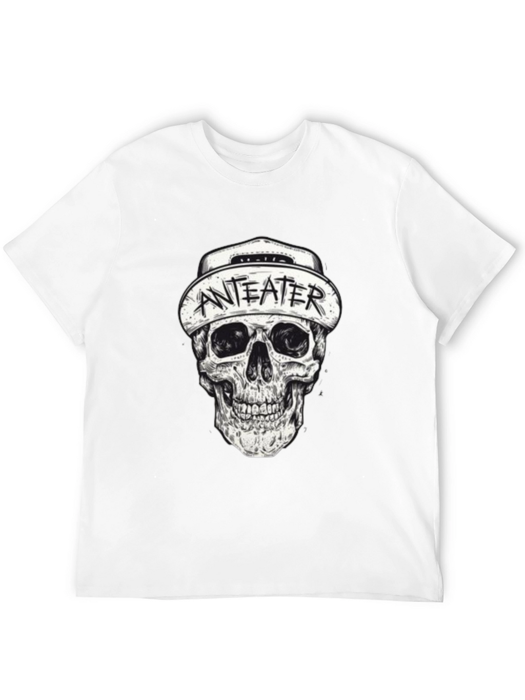 Anteater Skull Graphic Black T-Shirt