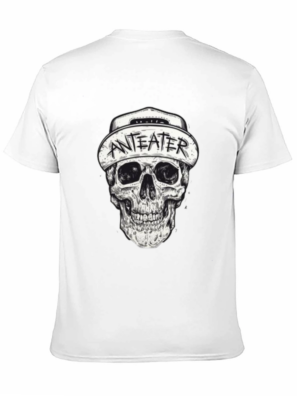 Anteater Skull Graphic Black T-Shirt