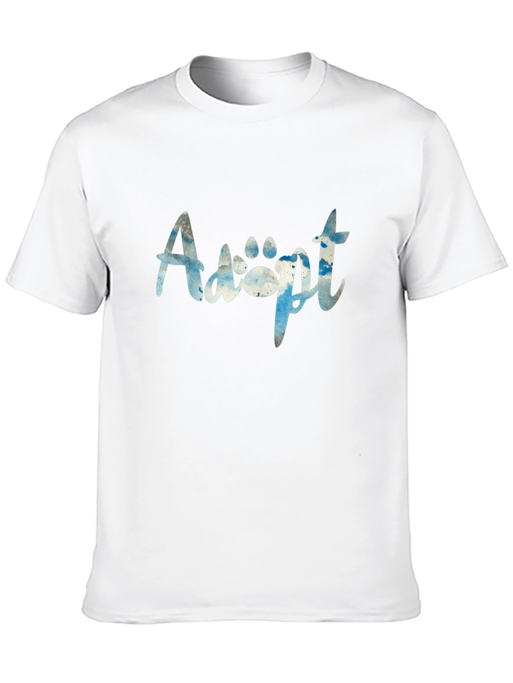 Adopt Paw Print Graphic T-Shirt