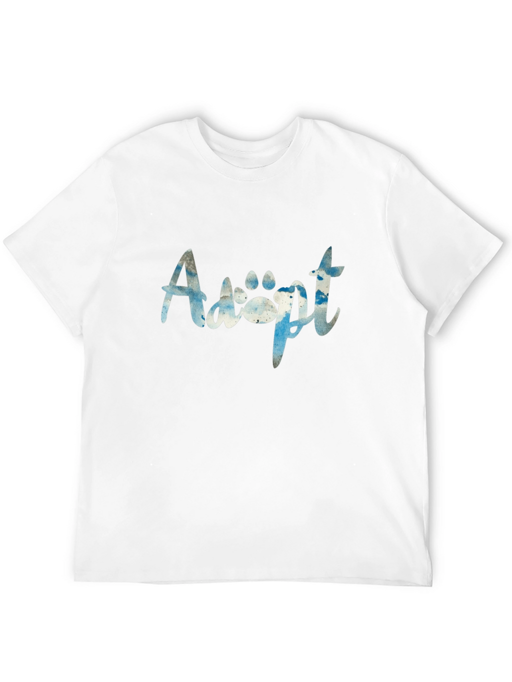 Adopt Paw Print Graphic T-Shirt