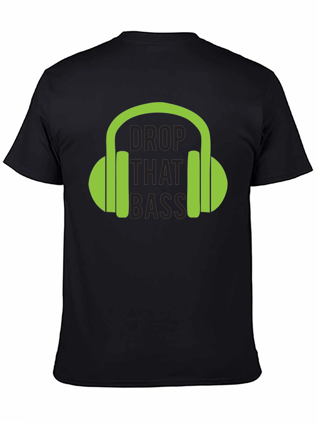 Drop That Bass T-Shirt - Green Headphones Graphic Tee