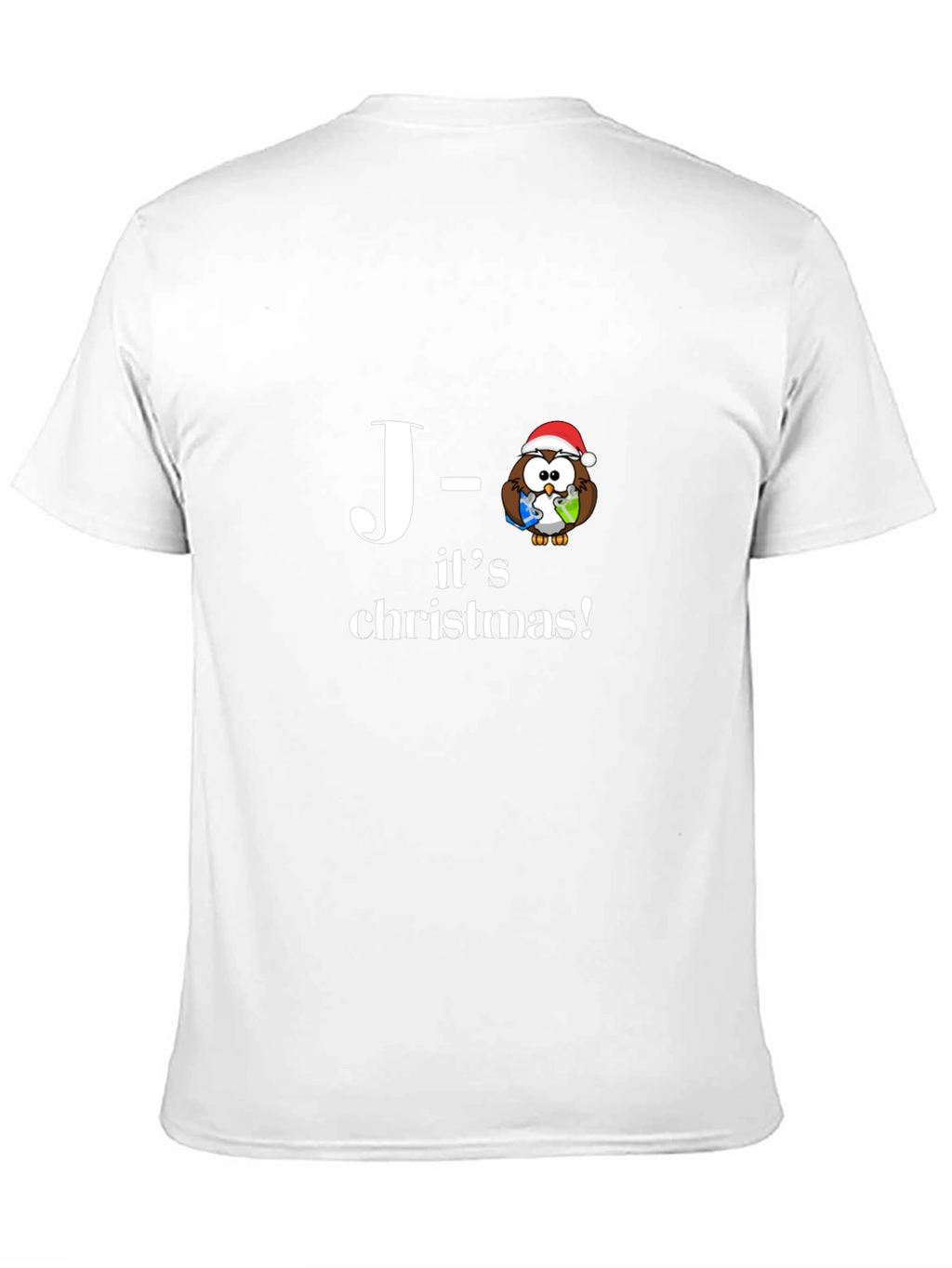 Christmas Owl Tee - J-its Christmas Black T-Shirt