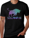 Solana Bull Logo Graphic Tee - Black