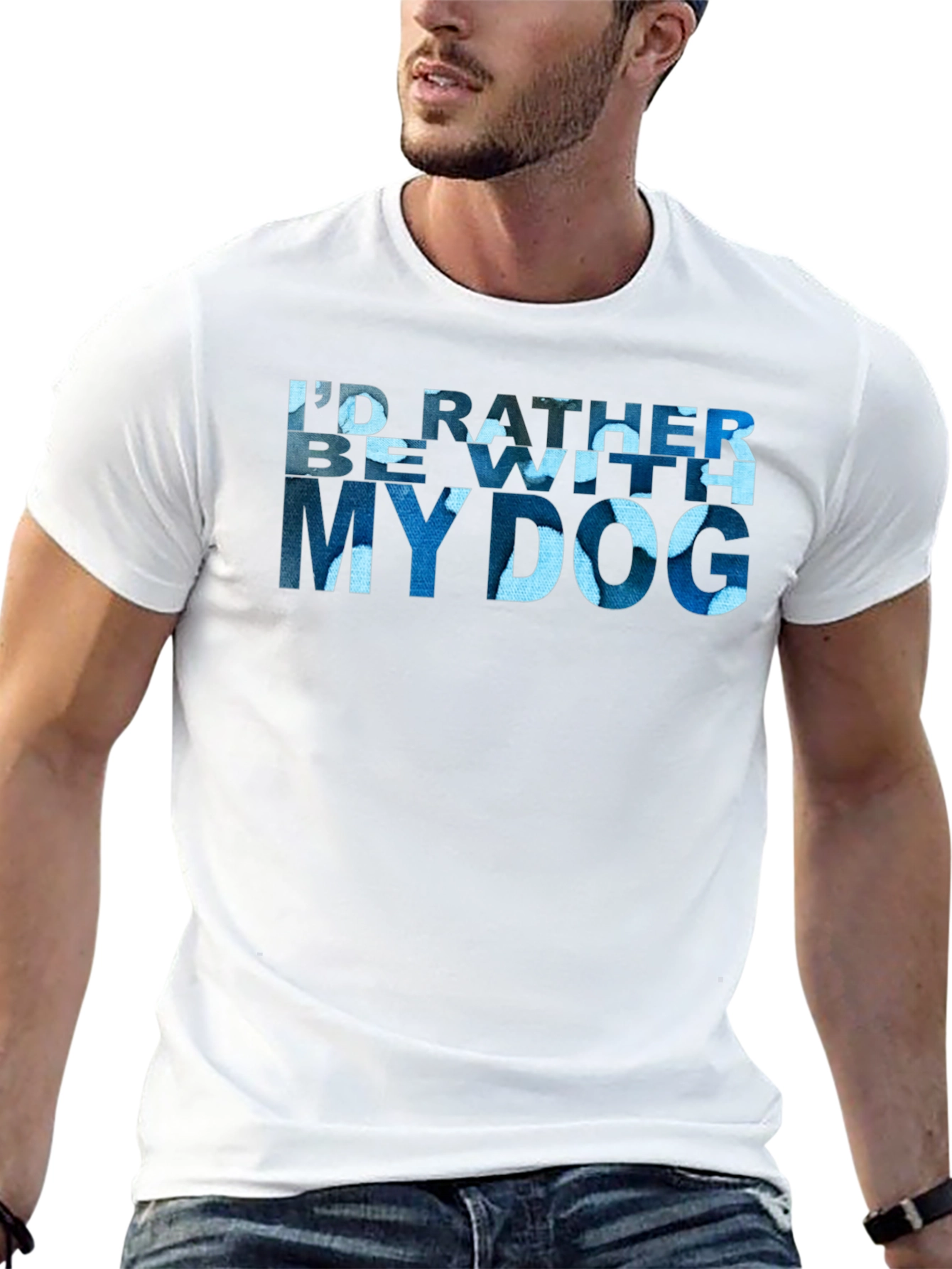 Id Rather Be With My Dog T-Shirt