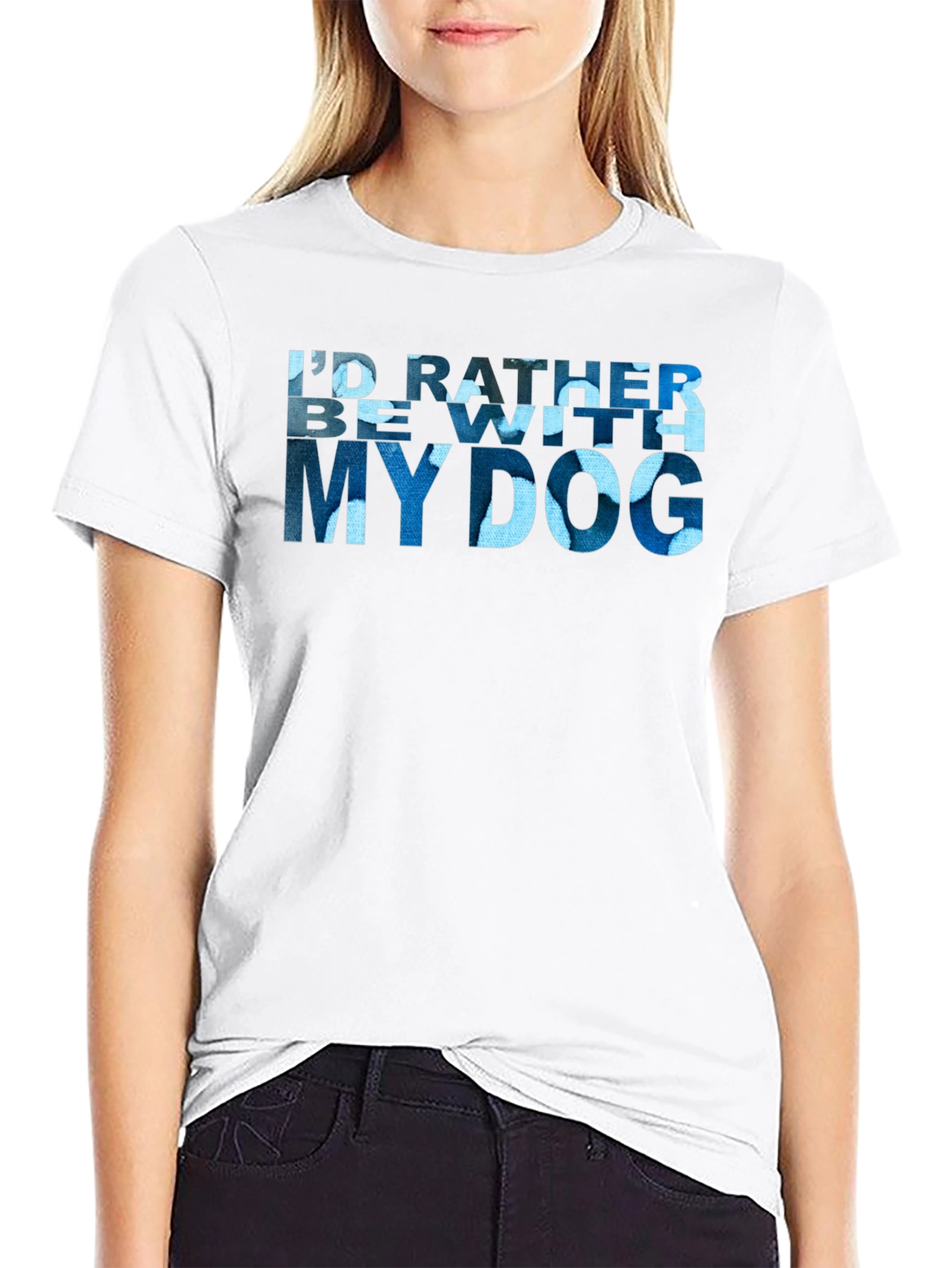 Id Rather Be With My Dog T-Shirt
