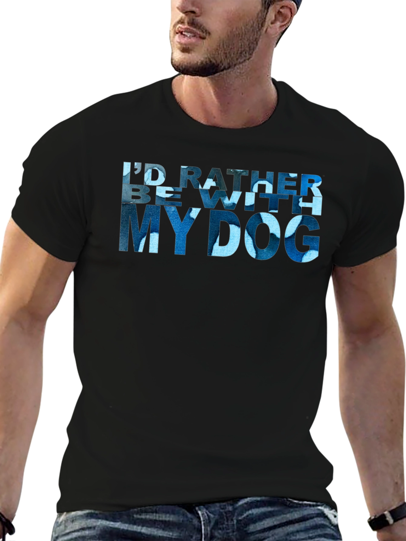 Id Rather Be With My Dog T-Shirt