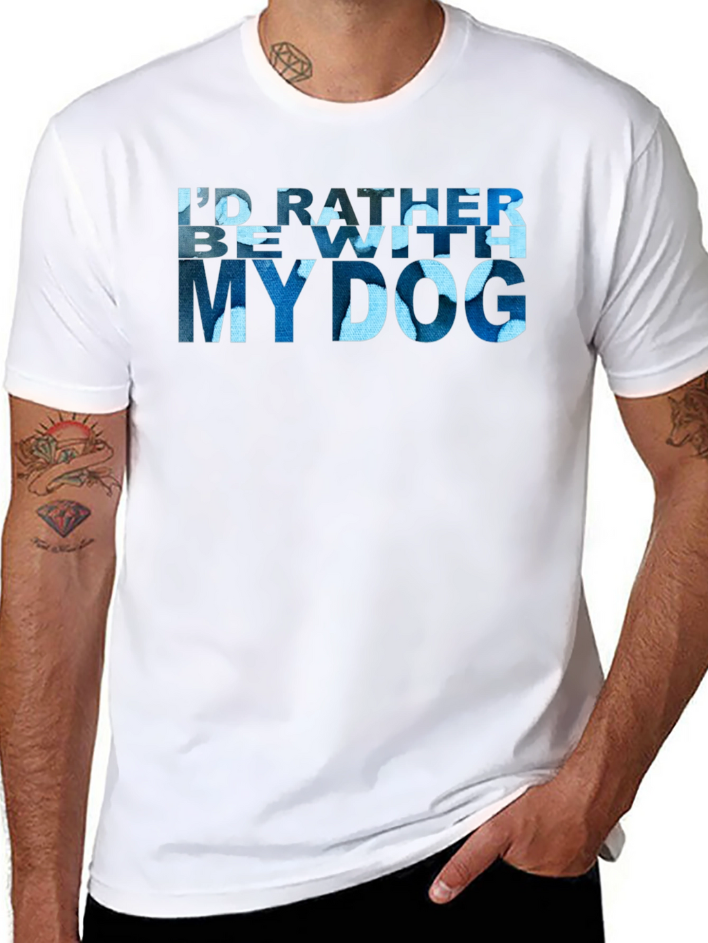 Id Rather Be With My Dog T-Shirt