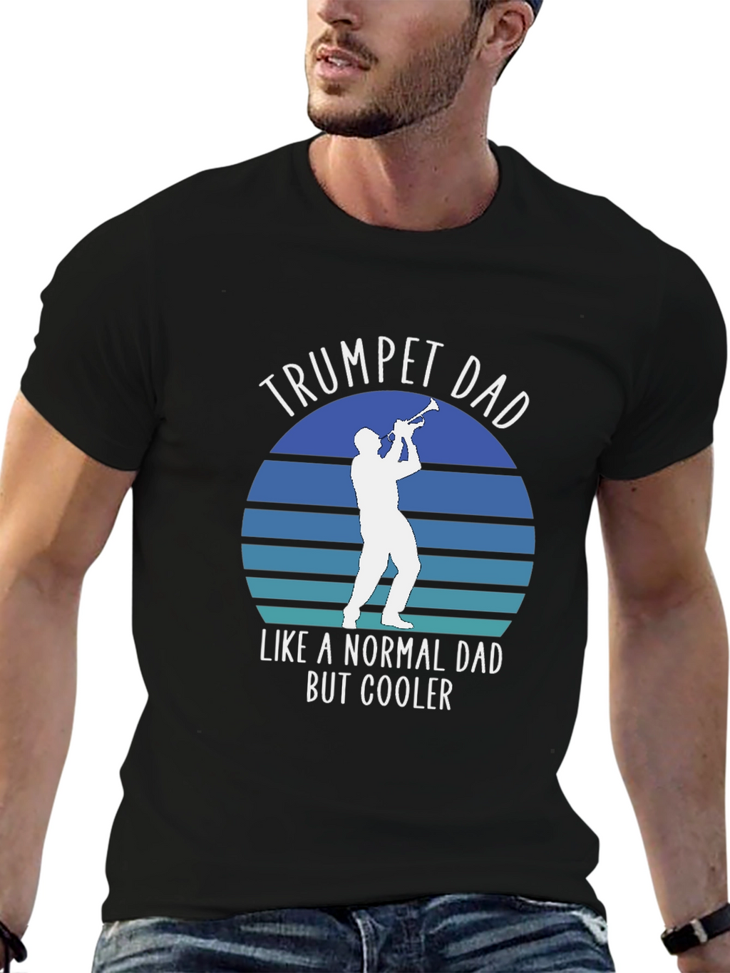 Trumpet Dad T-Shirt - Cool Dad Musician Tee