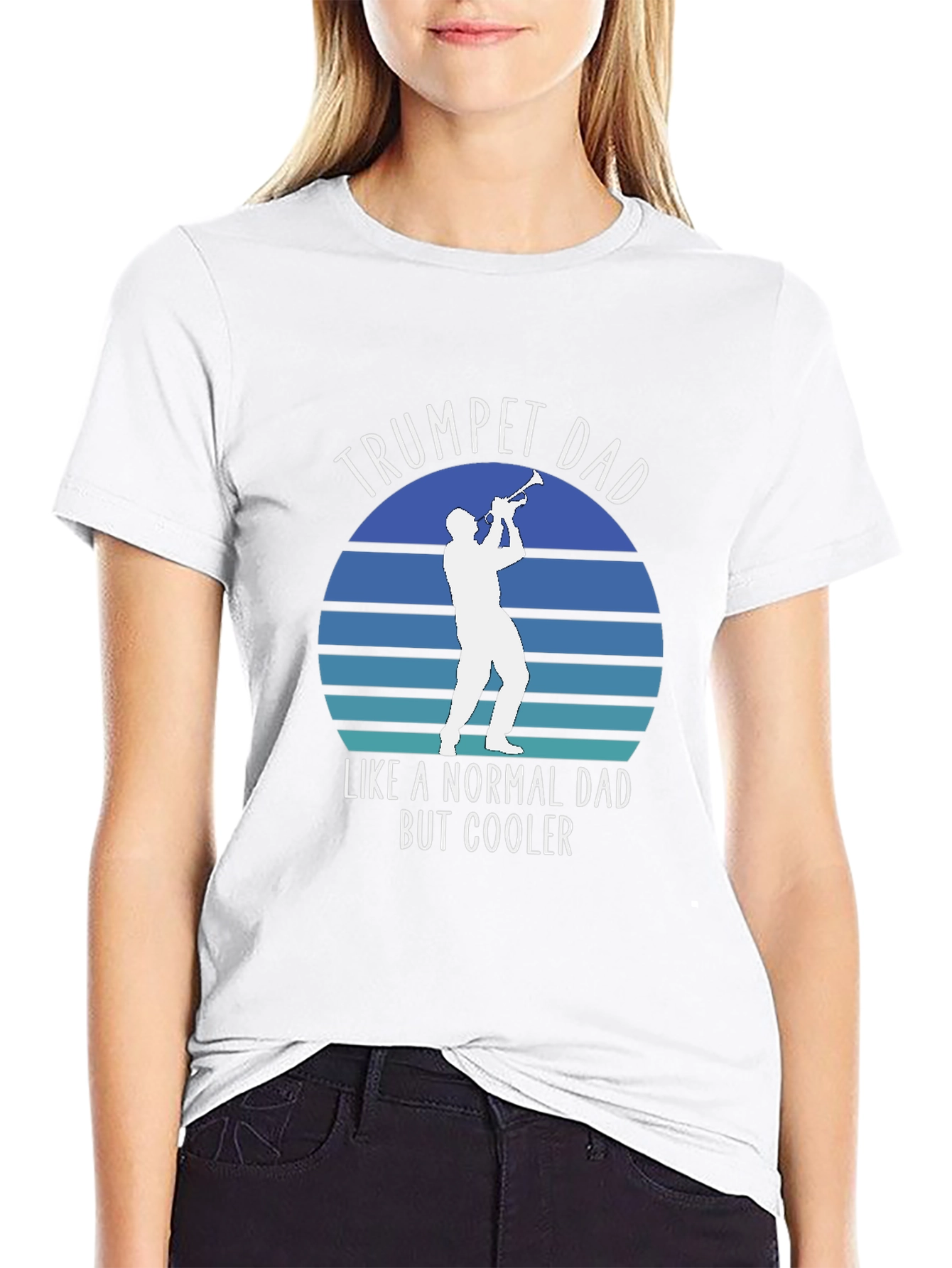 Trumpet Dad T-Shirt - Cool Dad Musician Tee