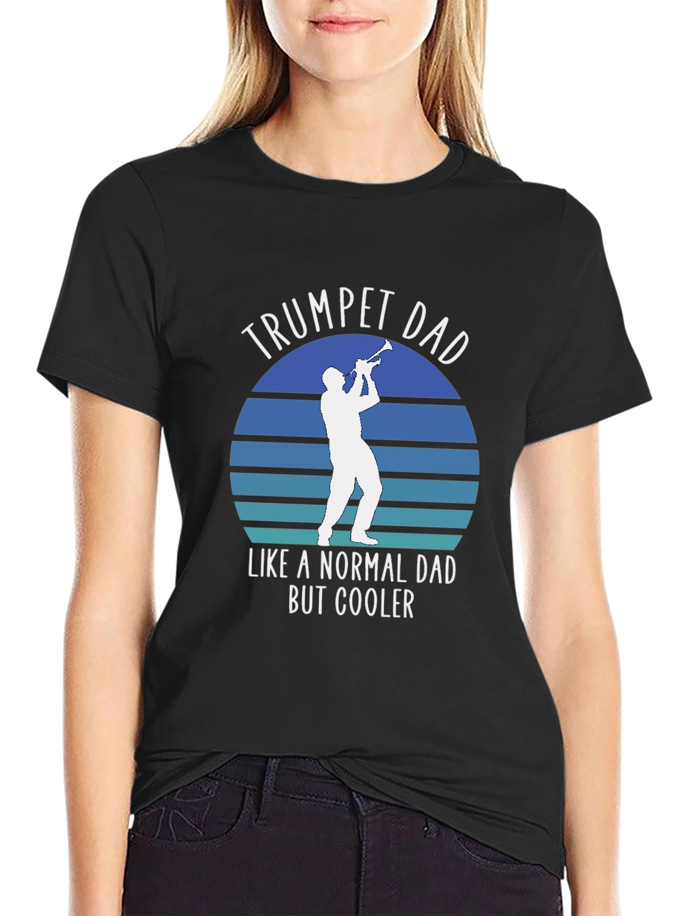 Trumpet Dad T-Shirt - Cool Dad Musician Tee