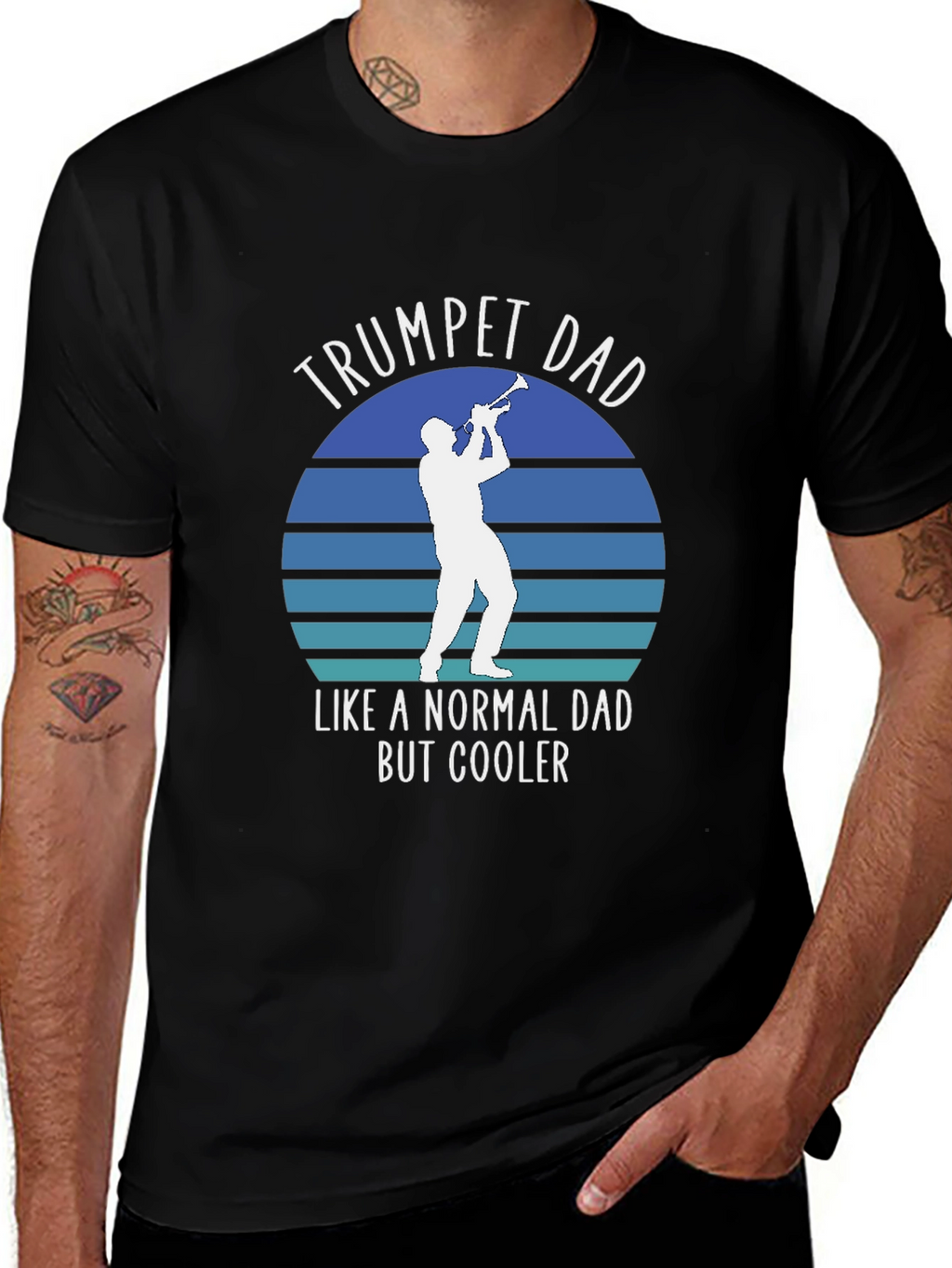 Trumpet Dad T-Shirt - Cool Dad Musician Tee