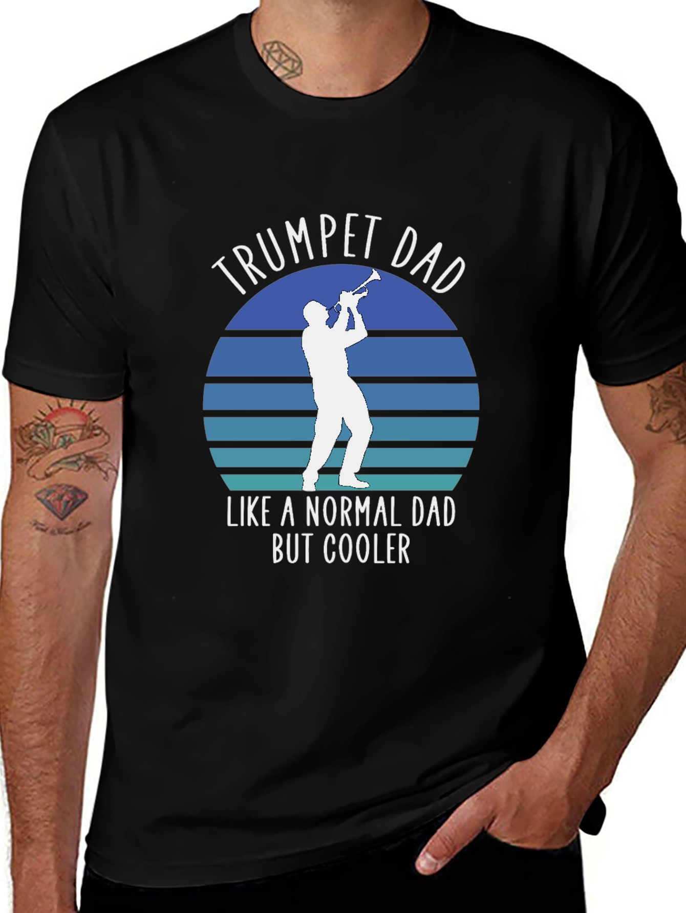 Trumpet Dad T-Shirt - Cool Dad Musician Tee
