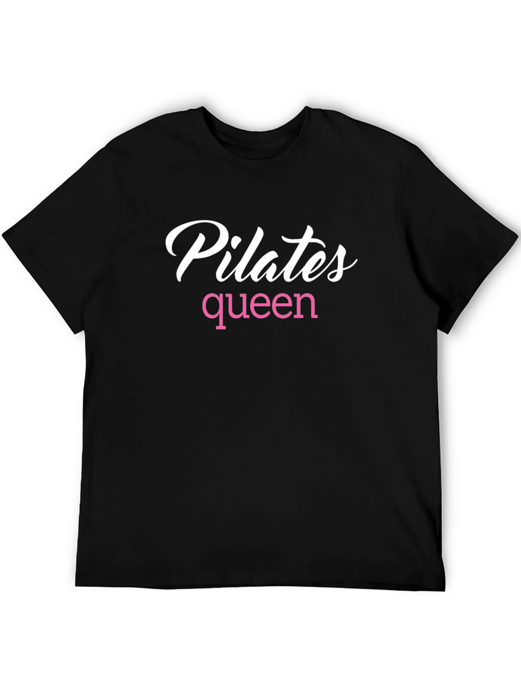 Pilates Queen Black T-Shirt - Fitness Apparel