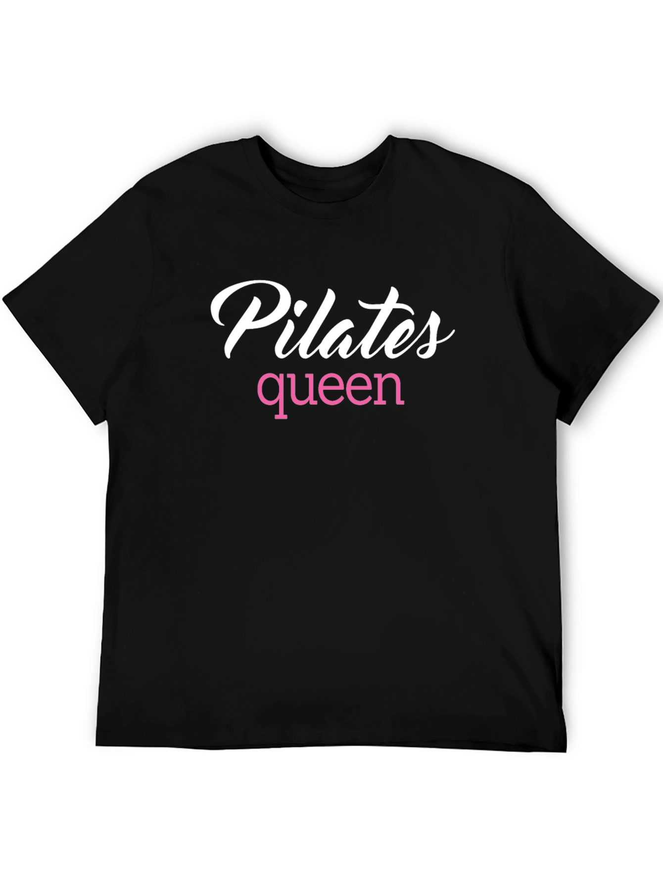 Pilates Queen Black T-Shirt - Fitness Apparel
