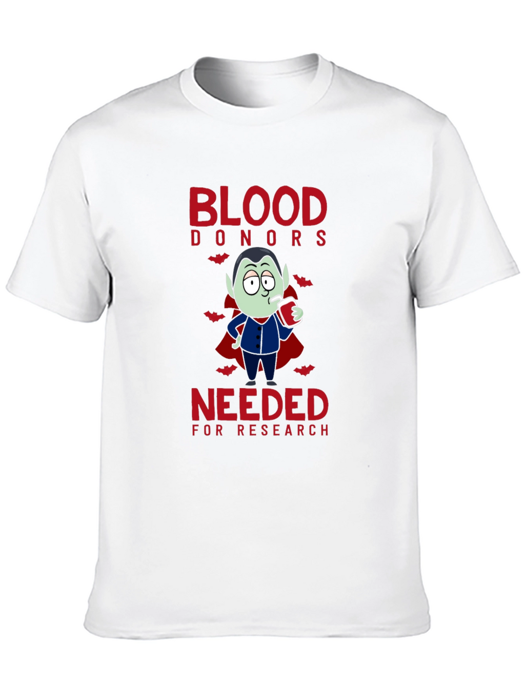 Vampire Blood Donor T-Shirt: Halloween Novelty Tee