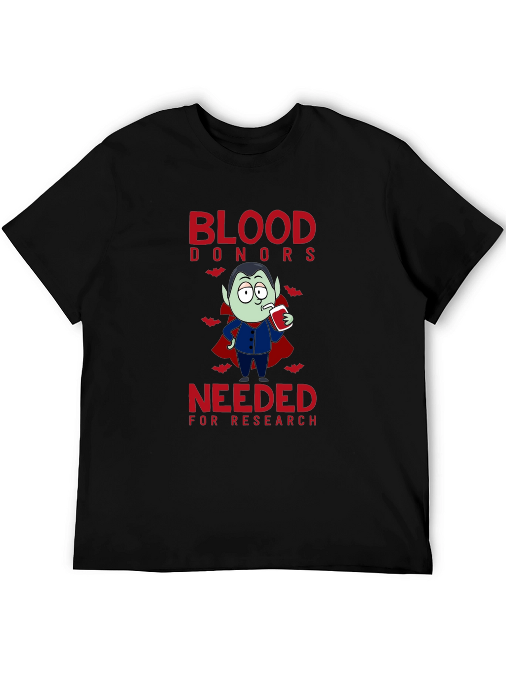 Vampire Blood Donor T-Shirt: Halloween Novelty Tee