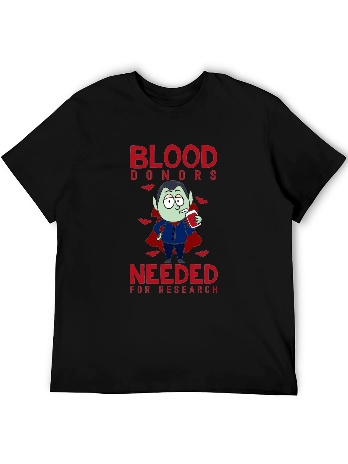 Vampire Blood Donor T-Shirt: Halloween Novelty Tee
