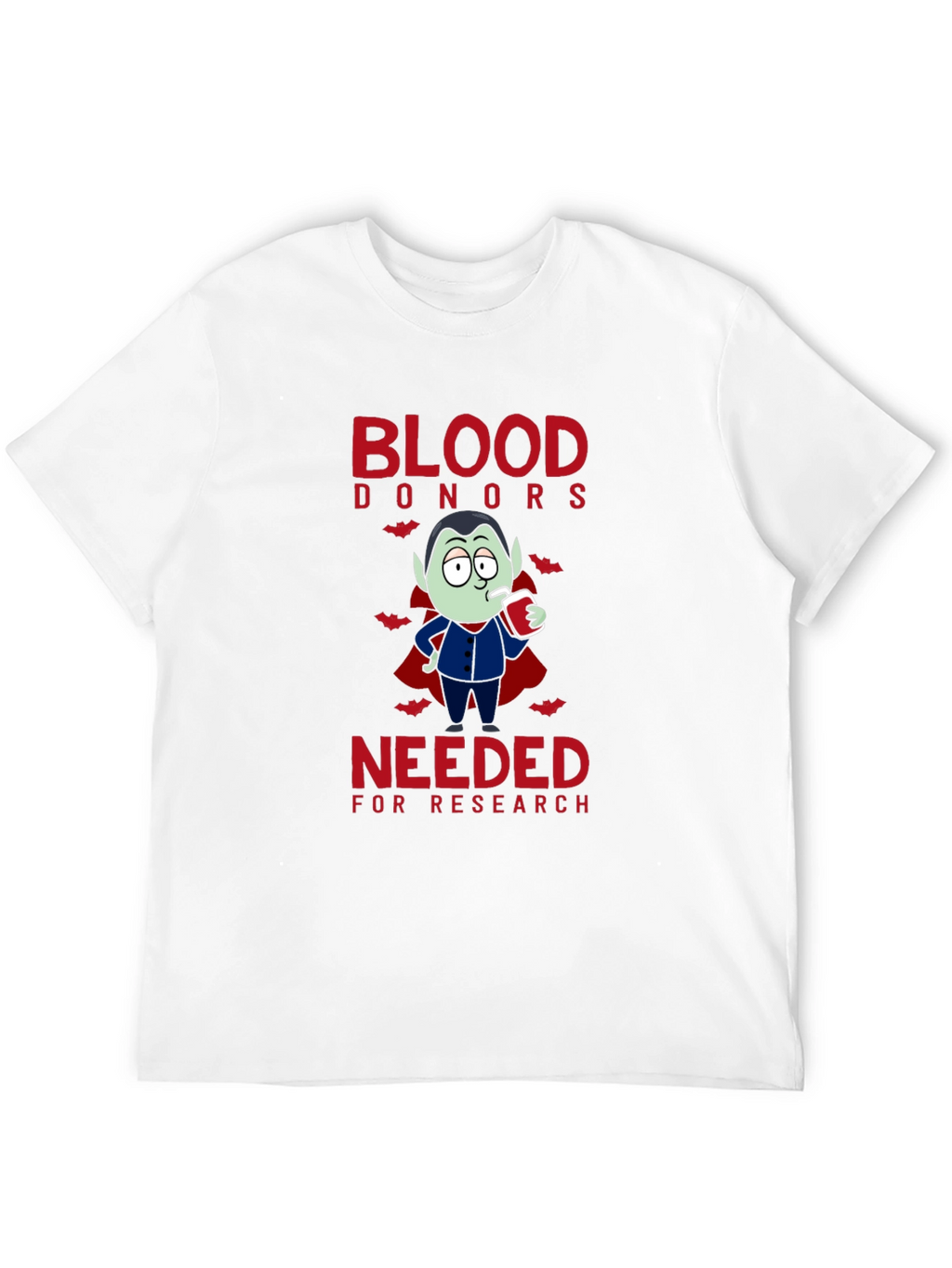 Vampire Blood Donor T-Shirt: Halloween Novelty Tee