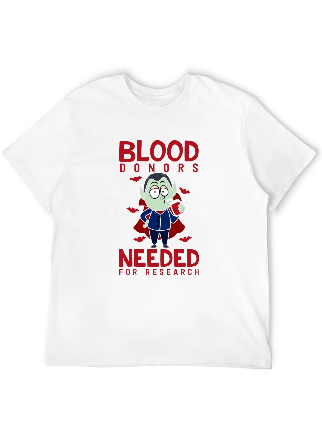 Vampire Blood Donor T-Shirt: Halloween Novelty Tee