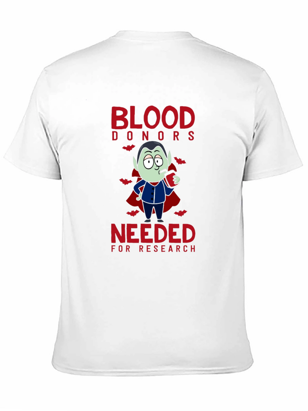 Vampire Blood Donor T-Shirt: Halloween Novelty Tee