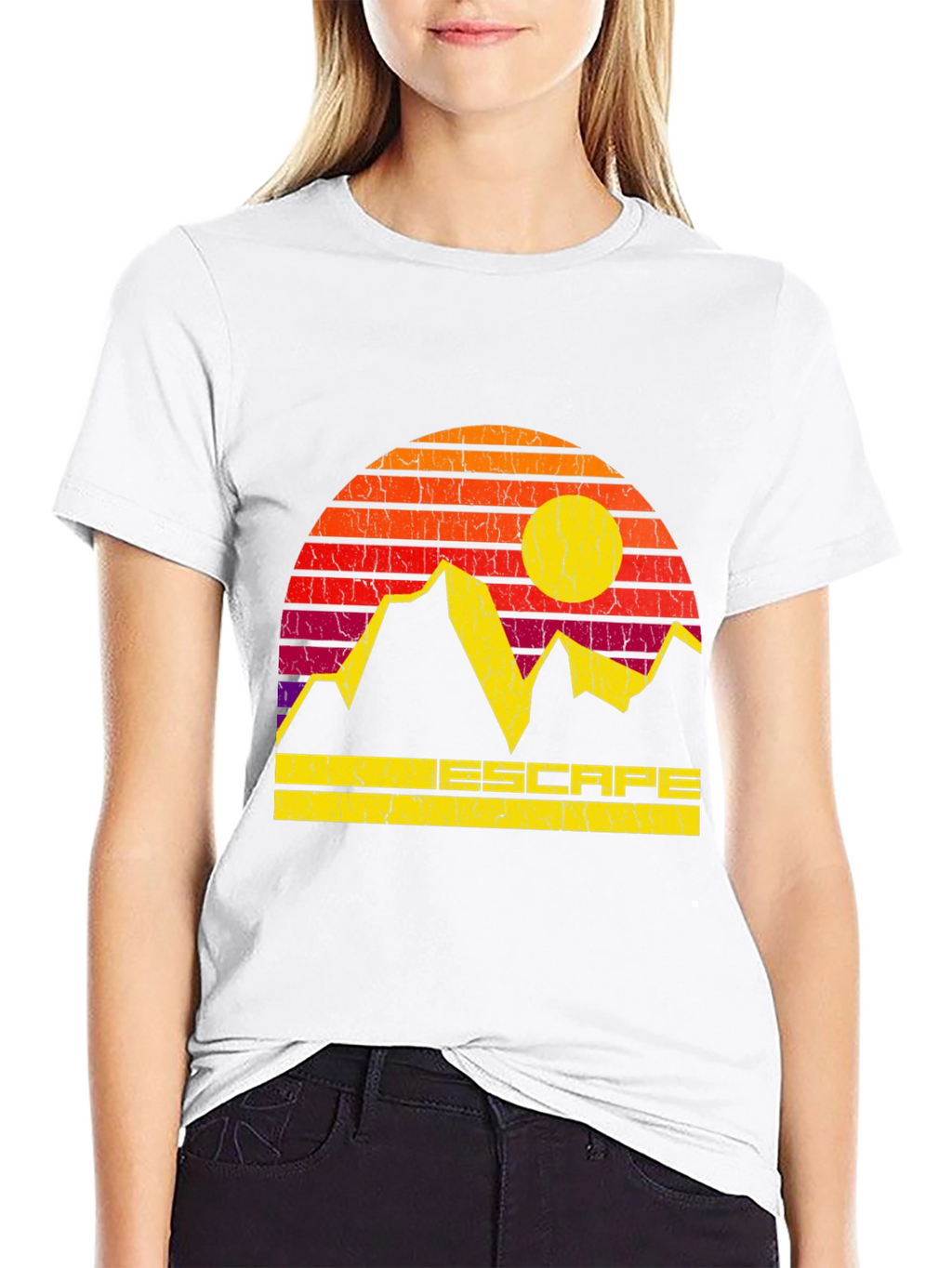 Escape Mountain Graphic Tee - Retro Style