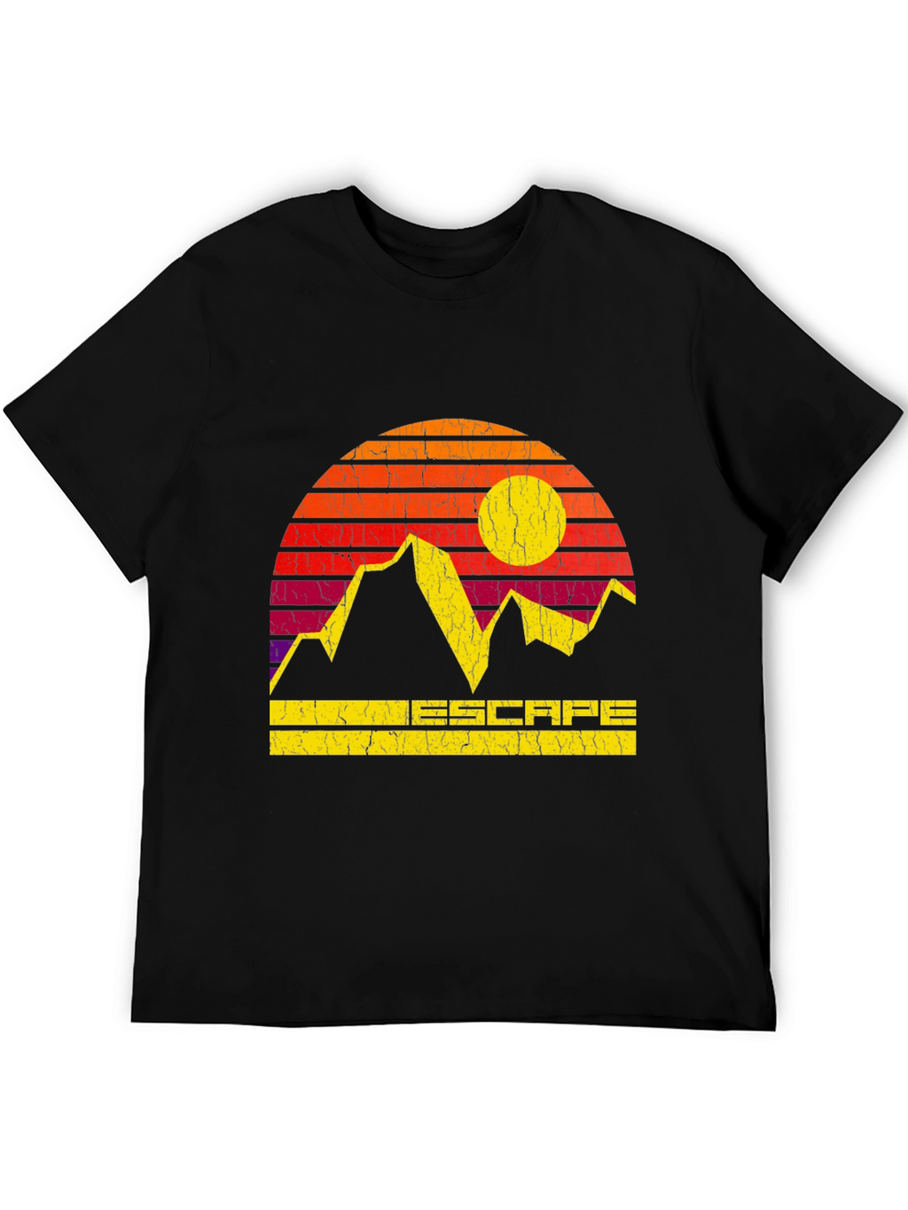Escape Mountain Graphic Tee - Retro Style