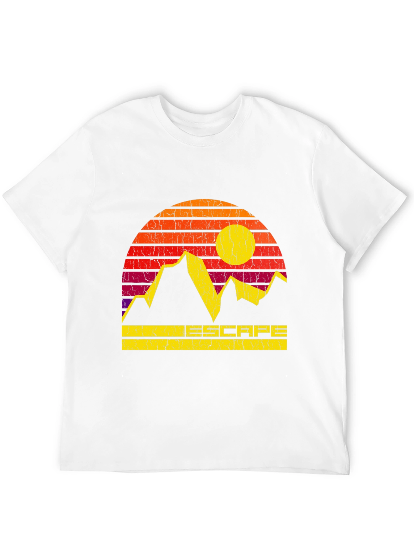 Escape Mountain Graphic Tee - Retro Style