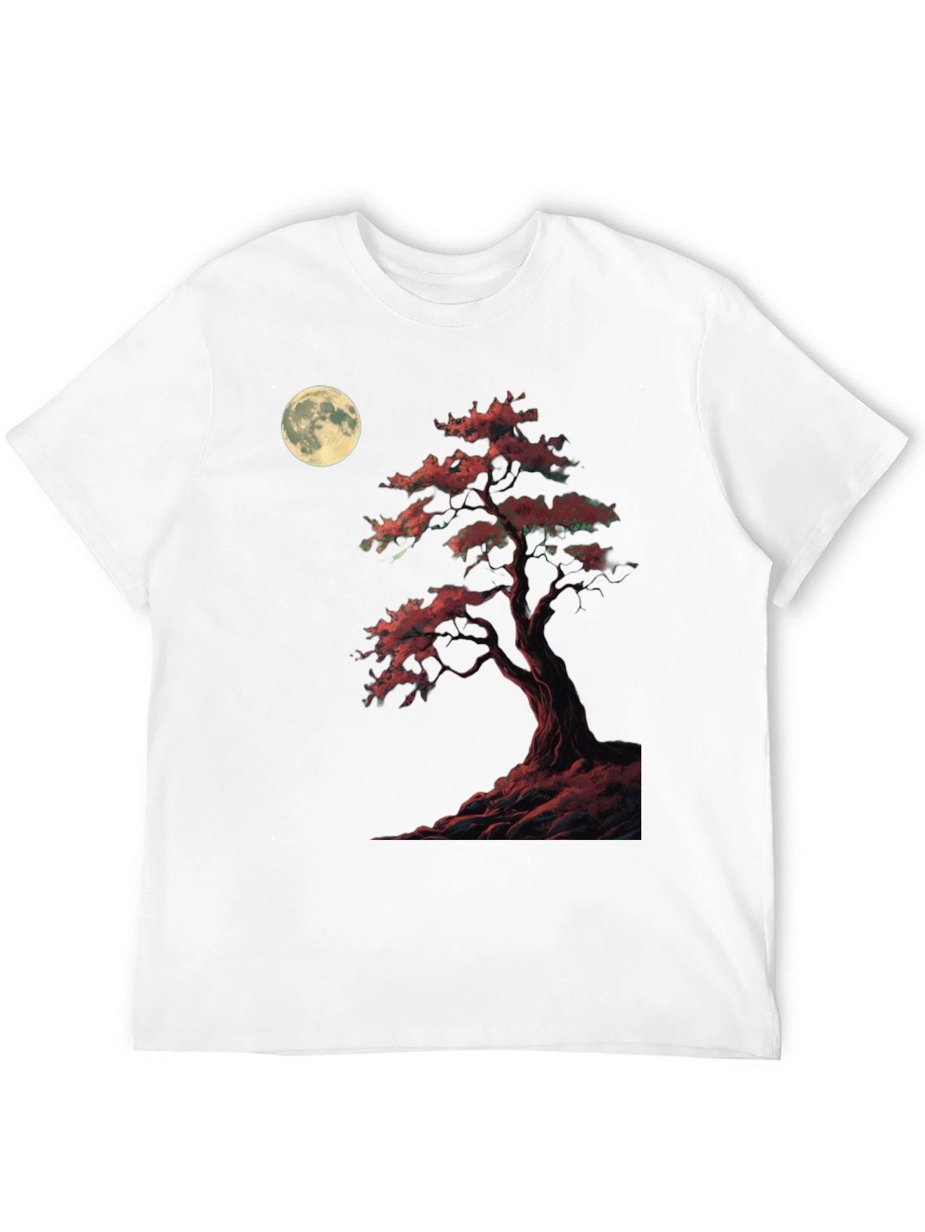 Moonlit Bonsai T-Shirt - Unique Graphic Tee