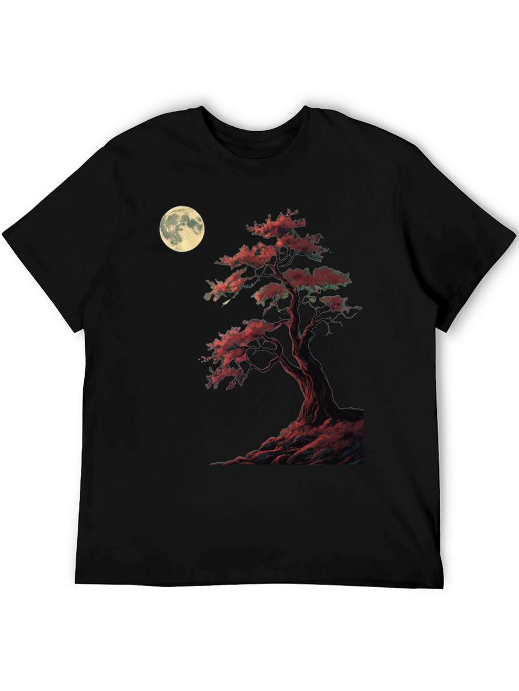Moonlit Bonsai T-Shirt - Unique Graphic Tee
