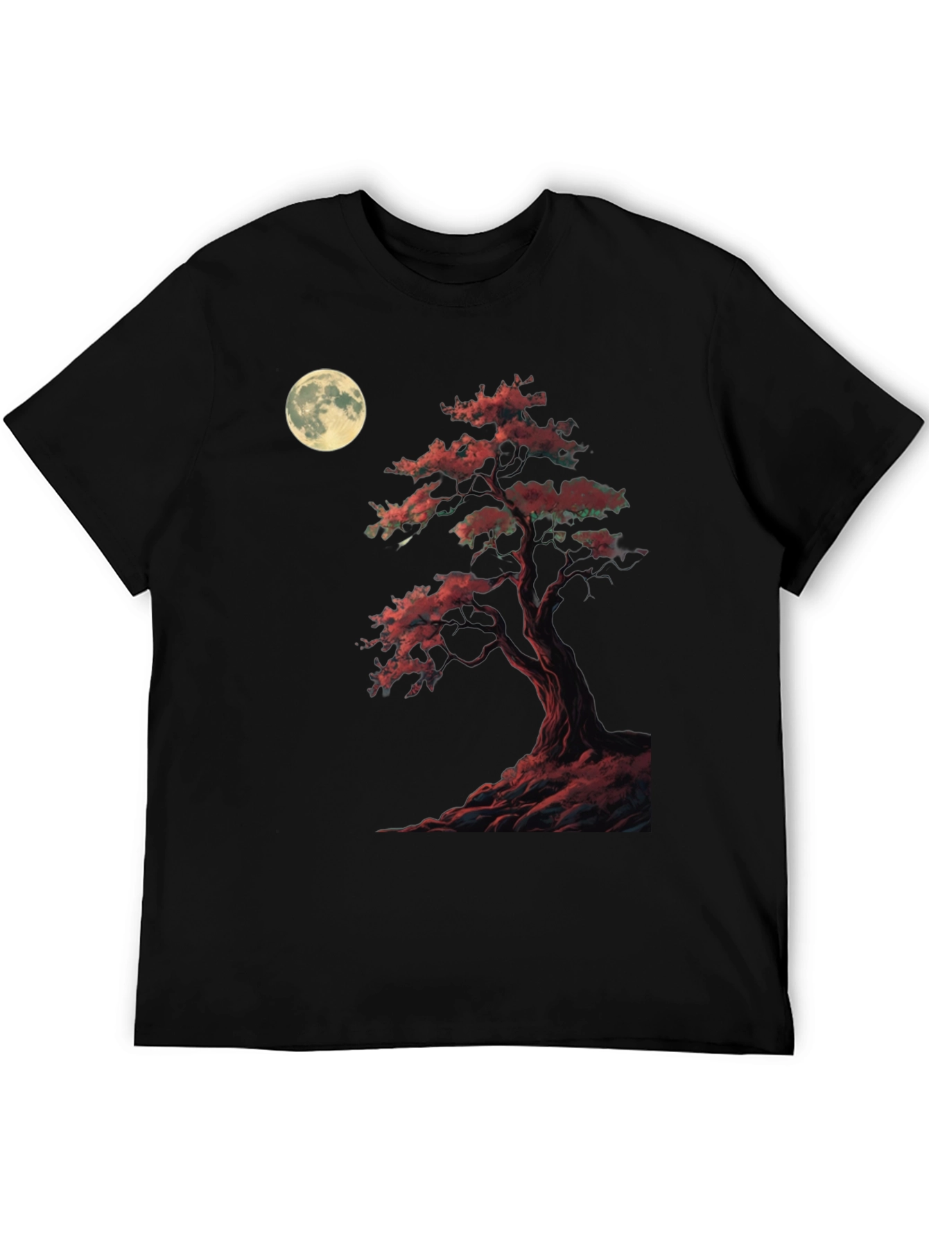 Moonlit Bonsai T-Shirt - Unique Graphic Tee