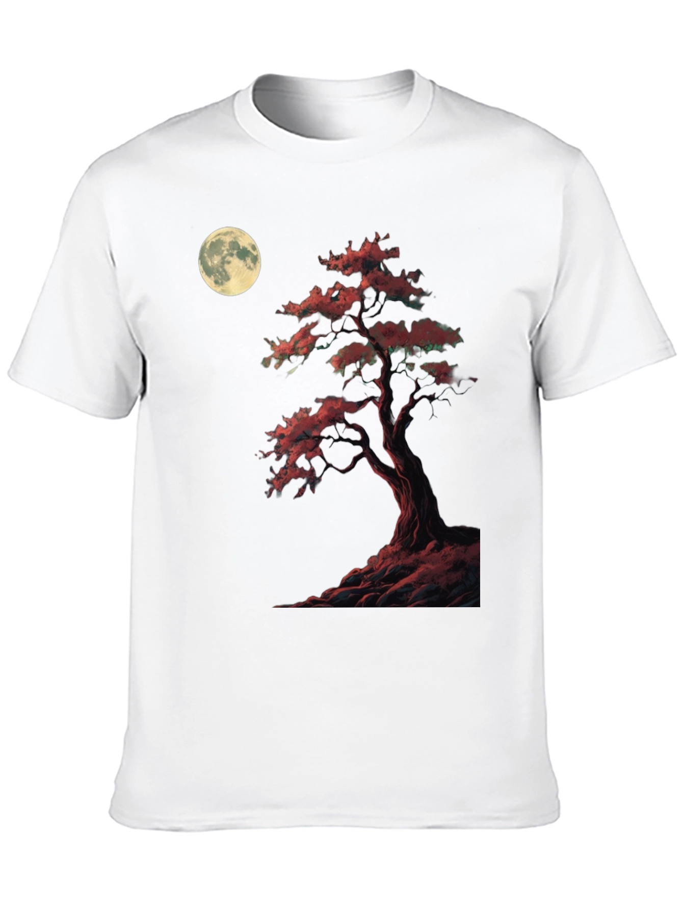 Moonlit Bonsai T-Shirt - Unique Graphic Tee