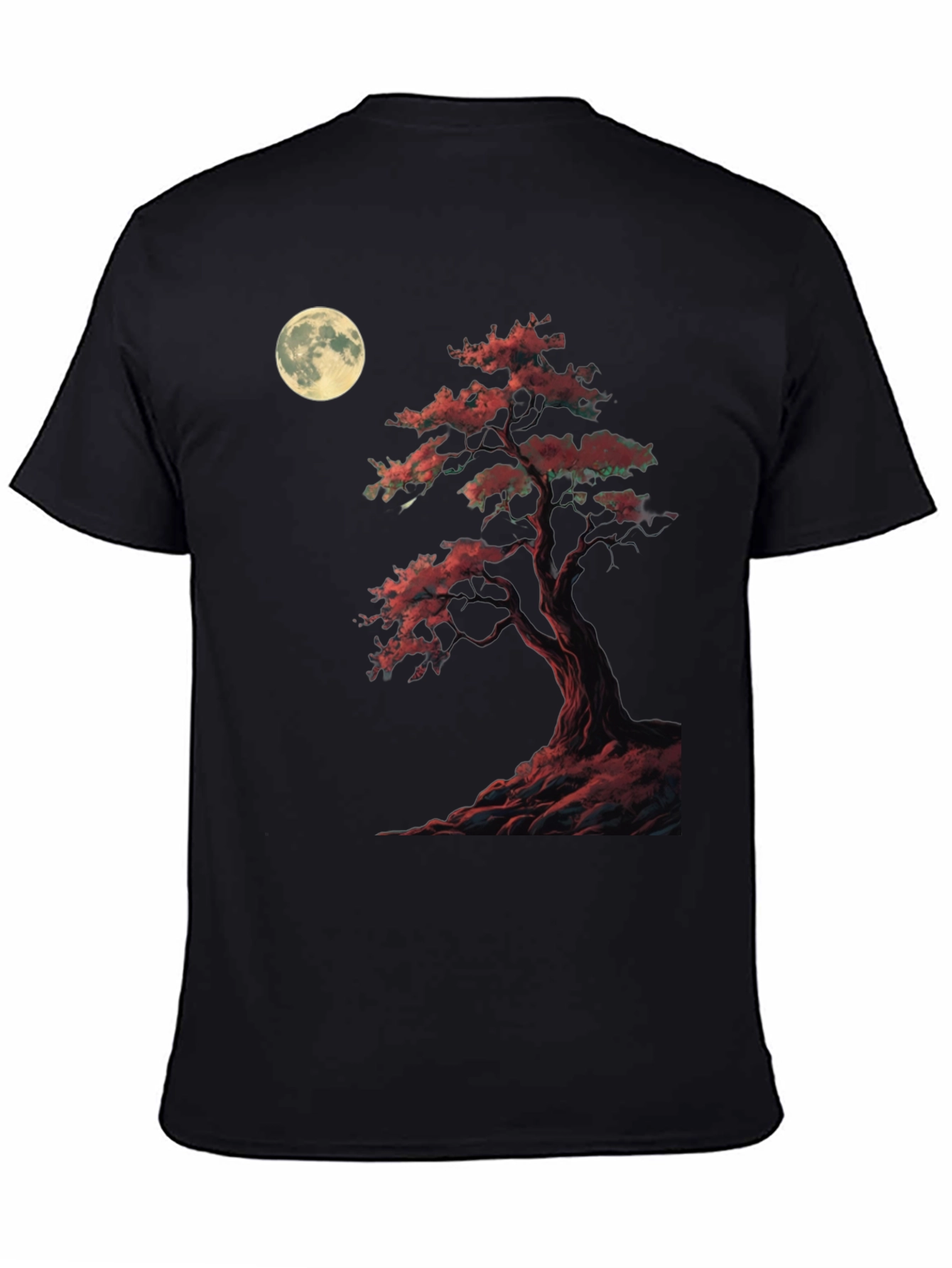 Moonlit Bonsai T-Shirt - Unique Graphic Tee