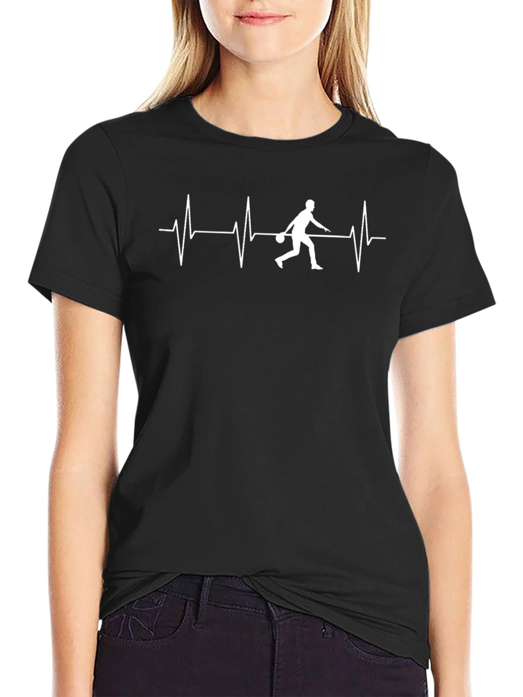 Bowling Heartbeat Graphic T-Shirt