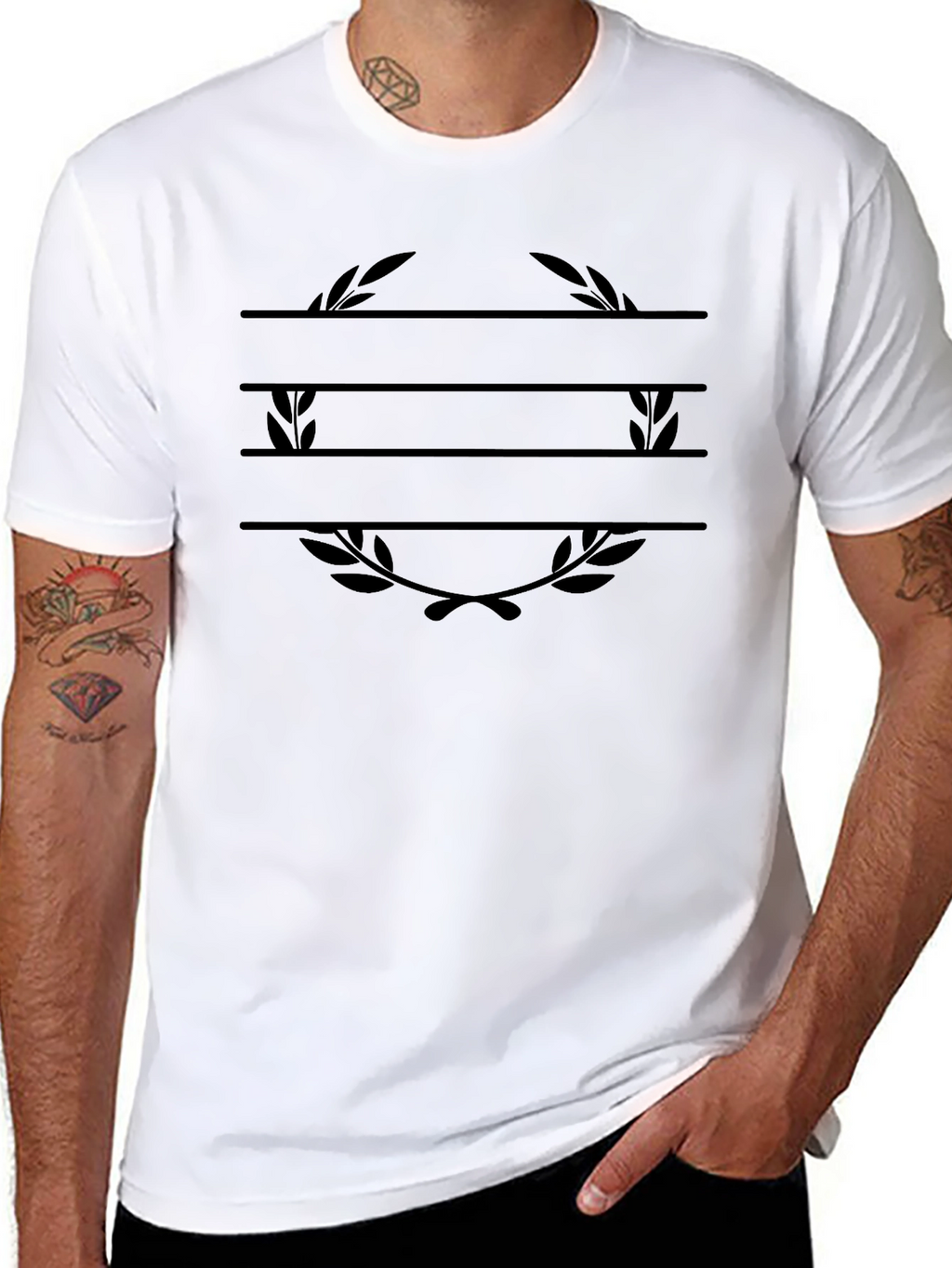 Personalized Laurel Wreath T-Shirt