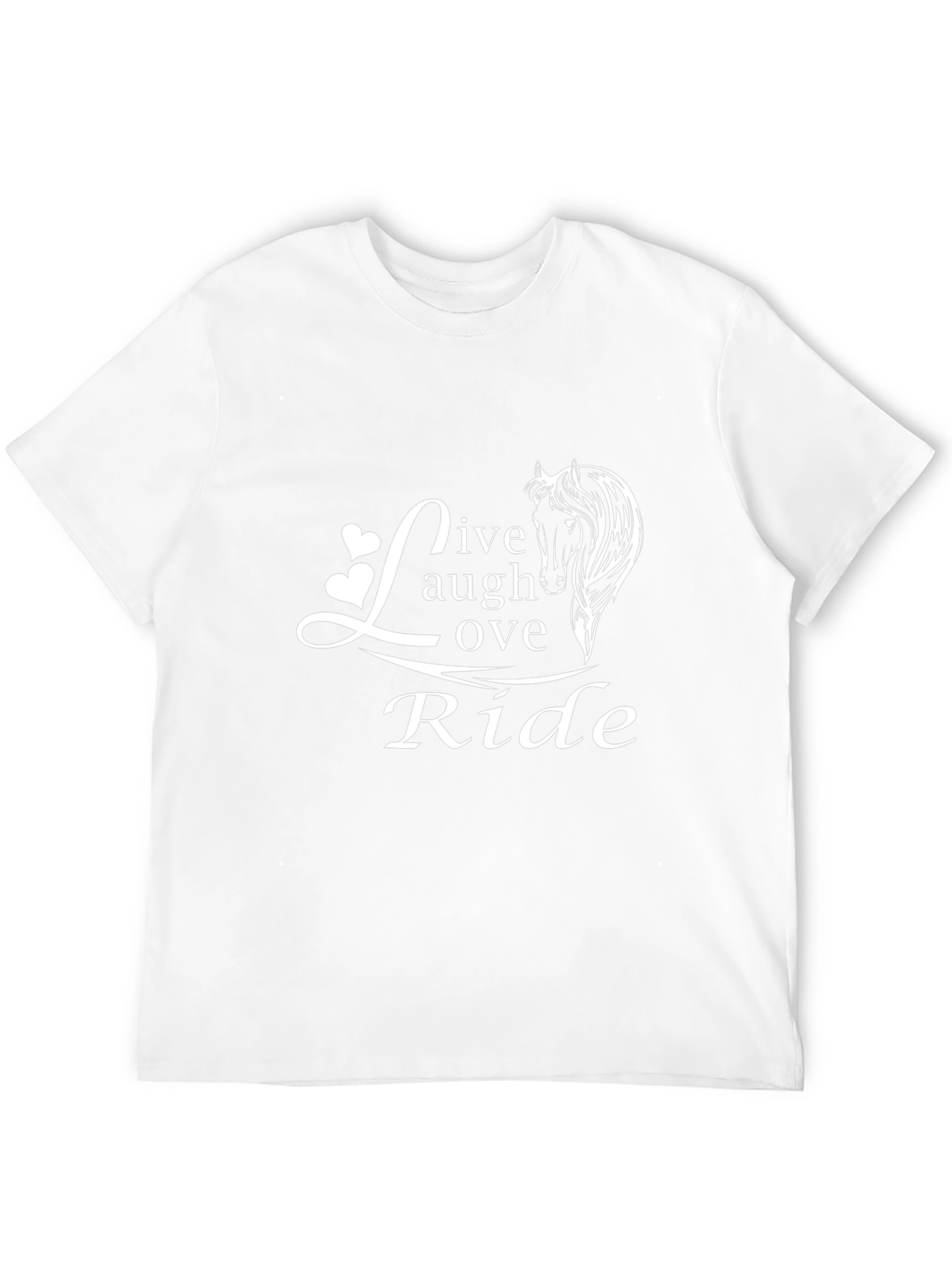 Live Laugh Love Ride Black T-Shirt