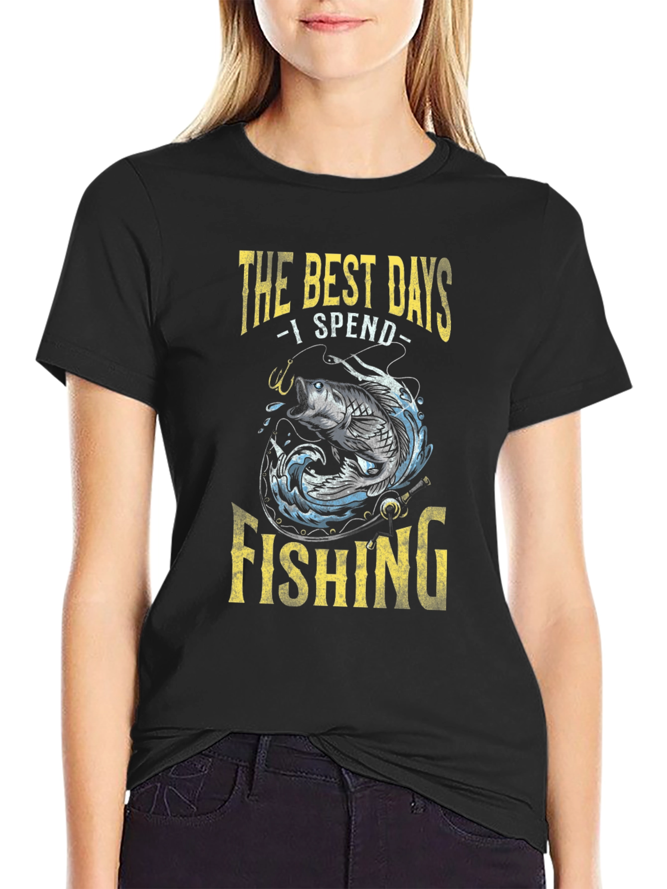 Fishing T-Shirt: Best Days Spent Fishing Graphic Tee