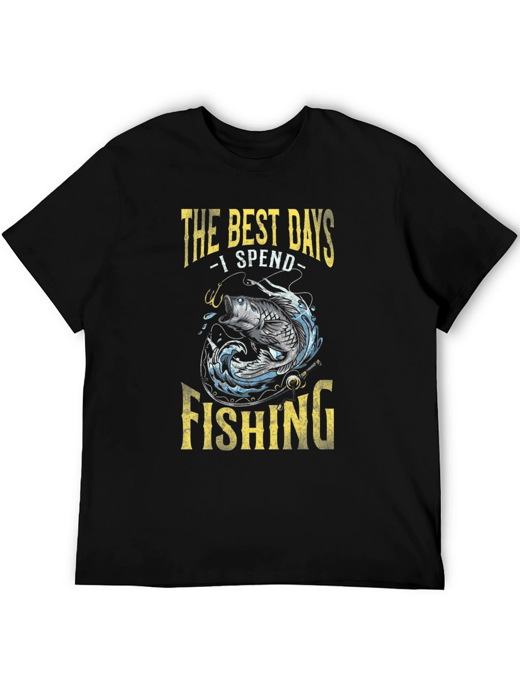 Fishing T-Shirt: Best Days Spent Fishing Graphic Tee